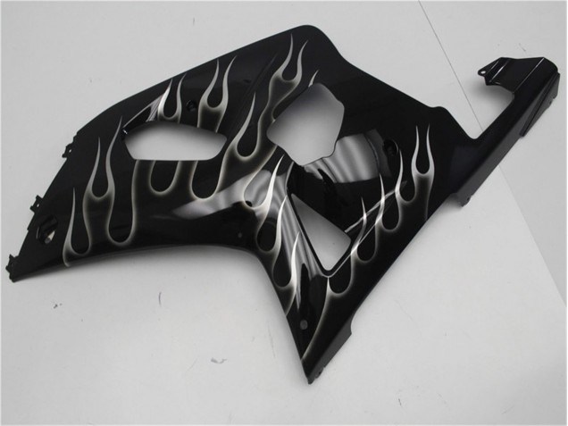 Nero Bianco Fiamma Carene Suzuki GSXR 600 / 750 K1 K2 K3 2001-2003 Nero Bianco Fiamma Carene Suzuki GSXR 600 / 750 K1 K2 K3 2001-2003