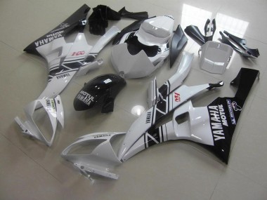 Nero Bianco Kit Carenatura Iniezione Yamaha R6 2006-2007