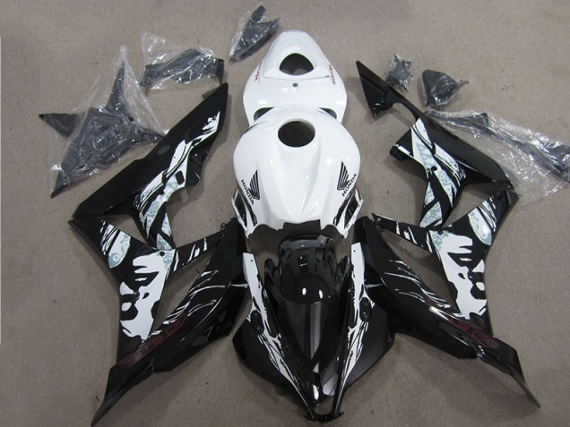Nero Bianco Kit Carene Completa Honda CBR 600 RR 2007-2008 Nero Bianco Kit Carene Completa Honda CBR 600 RR 2007-2008