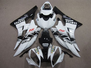 Nero Bianco Motul Carene Yamaha R6 2006-2007