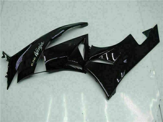 Nero Bianco Ninja 636 Carene Kawasaki ZX6R 2009-2012 Nero Bianco Ninja 636 Carene Kawasaki ZX6R 2009-2012