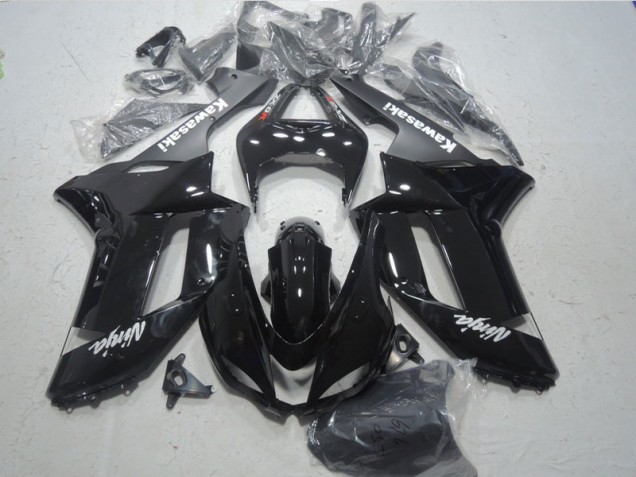 Nero Bianco Ninja Carene Kawasaki ZX6R 2007-2008 Nero Bianco Ninja Carene Kawasaki ZX6R 2007-2008