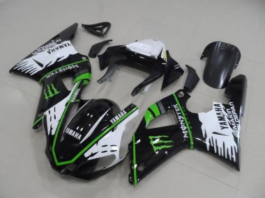 Nero Bianco Verde Monster Kits Carene Yamaha R1 2000-2001