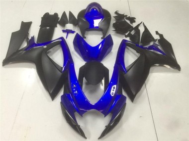 Nero Blu ABS Kits Carena Suzuki GSXR 600 / 750 K6 2006-2007