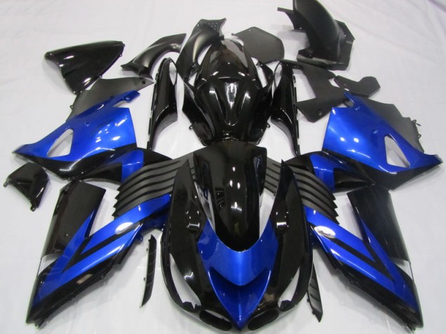 Nero Blu Carene Kawasaki ZX14R ZZR 1400 2006-2011 Nero Blu Carene Kawasaki ZX14R ZZR 1400 2006-2011