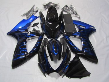 Nero Blu Fiamma Carene Suzuki GSXR 750 K6 2006-2007