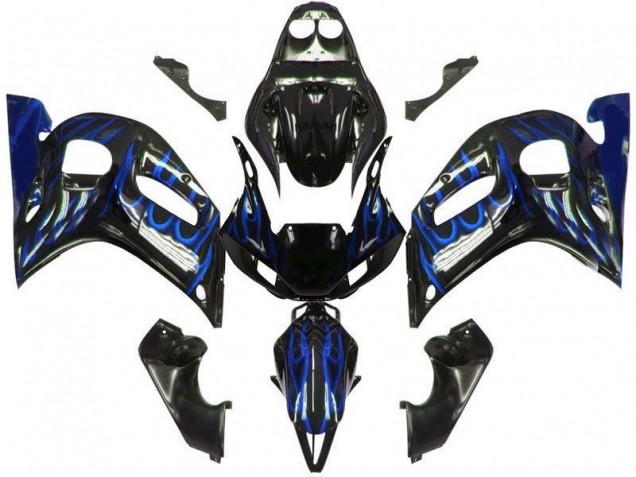Nero Blu Fiamma Carene Yamaha R6 1998-2002 Nero Blu Fiamma Carene Yamaha R6 1998-2002