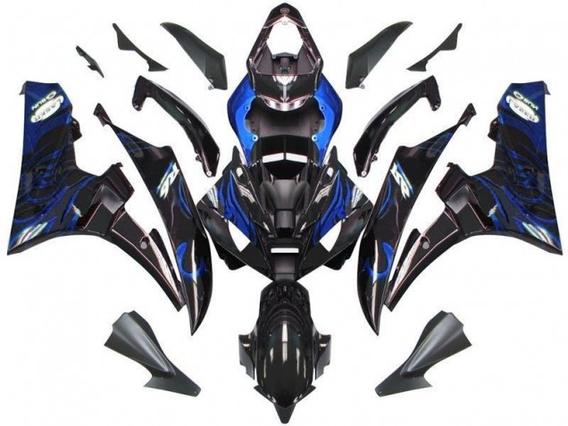 Nero Blu Fiamma Carene Yamaha R6 2006-2007 Nero Blu Fiamma Carene Yamaha R6 2006-2007