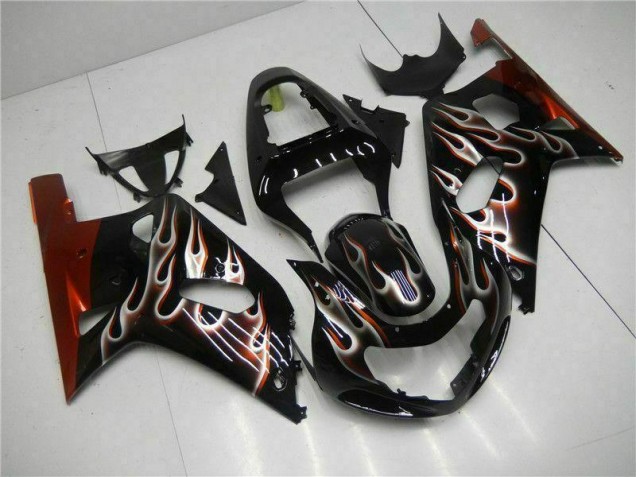 Nero Carrozzeria & Carena Suzuki GSXR 600 / 750 K1 K2 K3 2001-2003 Nero Carrozzeria & Carena Suzuki GSXR 600 / 750 K1 K2 K3 2001-2003