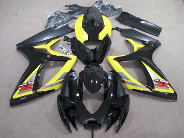 Nero Giallo Carene Suzuki GSXR 600 K6 2006-2007