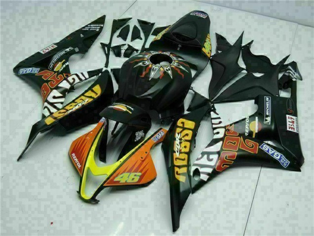 Nero Giallo Repsol 46 Carene Honda CBR 600 RR 2007-2008 Nero Giallo Repsol 46 Carene Honda CBR 600 RR 2007-2008