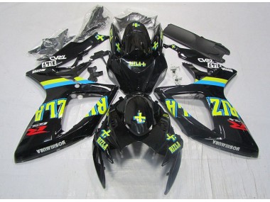 Nero Giallo Rizla Carene Suzuki GSXR 600 K6 2006-2007