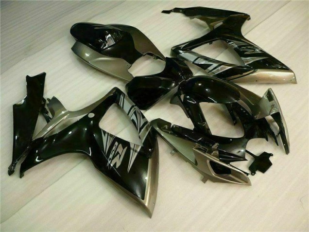 Nero Grigio Kit Carenatura Completa Suzuki GSXR 600 / 750 K6 2006-2007