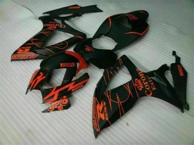 Nero Kit Carenatura Iniezione Suzuki GSXR 600 / 750 K6 2006-2007