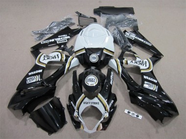 Nero Lucky Strike Bianco Motul Carene Suzuki GSXR 1000 K7 2007-2008