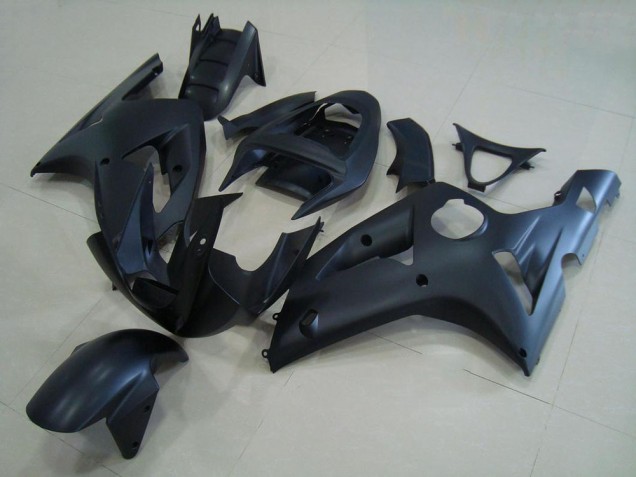 Nero Opaco ABS Plastica & Carene Kawasaki ZX6R 2003-2004 Nero Opaco ABS Plastica & Carene Kawasaki ZX6R 2003-2004