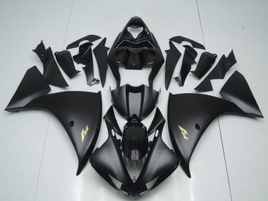 Nero Opaco Adesivo Carene Yamaha R1 2012-2014
