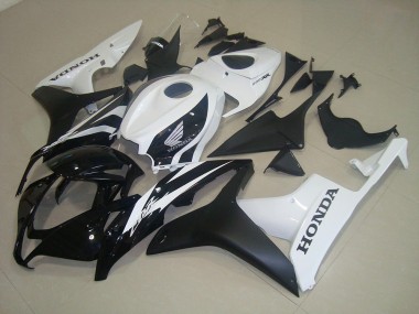 Nero Opaco Bianco Carene Honda CBR 600 RR 2007-2008