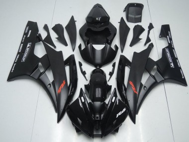 Nero Opaco & Lucido Nero Carene Yamaha R6 2006-2007
