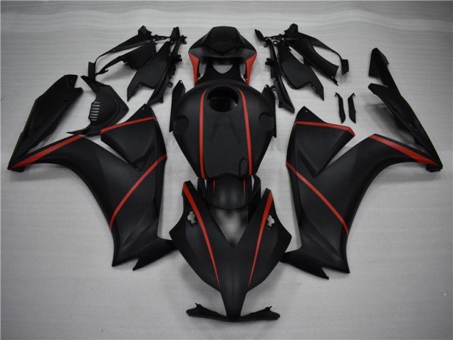 Nero Opaco Rosso Carene Honda CBR 1000 RR 2012-2016 Nero Opaco Rosso Carene Honda CBR 1000 RR 2012-2016