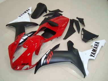 Nero Opaco Rosso Carene Yamaha R1 2002-2003