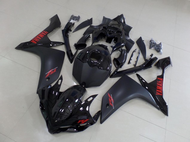 Nero Opaco Rosso Kit Carenatura Yamaha R1 2007-2008