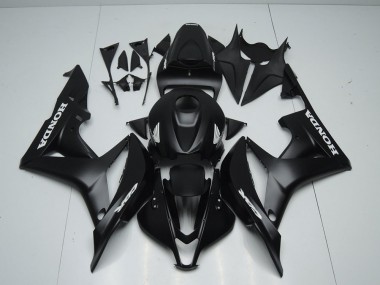 Nero Opaco con Bianco Adesivo Carene Honda CBR 600 RR 2007-2008