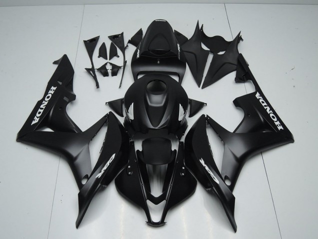 Nero Opaco con Bianco Adesivo Carene Honda CBR 600 RR 2007-2008 Nero Opaco con Bianco Adesivo Carene Honda CBR 600 RR 2007-2008