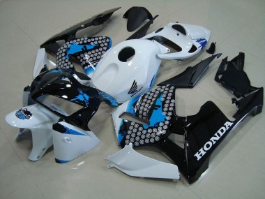 Nero Opaco con Rosso Adesivo Carene Honda CBR 600 RR 2005-2006