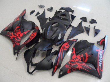 Nero Opaco con Rosso Cranio Carene Honda CBR 600 RR 2009-2012