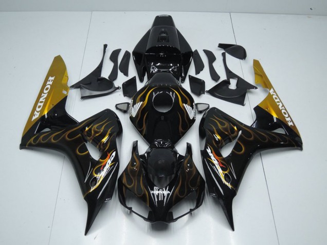 Nero Oro Fiamma Carene Honda CBR 1000 RR 2006-2007 Nero Oro Fiamma Carene Honda CBR 1000 RR 2006-2007