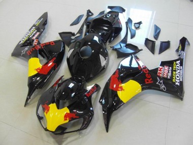 Nero Red Bull ABS Kits Carenatura Honda CBR 1000 RR 2006-2007