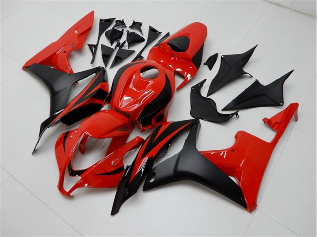 Nero Rosso ABS Plastica & Carenatura Honda CBR 600 RR 2007-2008 Nero Rosso ABS Plastica & Carenatura Honda CBR 600 RR 2007-2008
