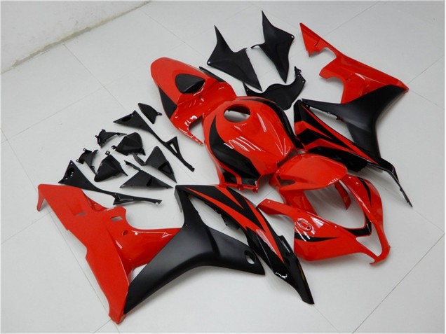 Nero Rosso ABS Plastica & Carenatura Honda CBR 600 RR 2007-2008 Nero Rosso ABS Plastica & Carenatura Honda CBR 600 RR 2007-2008