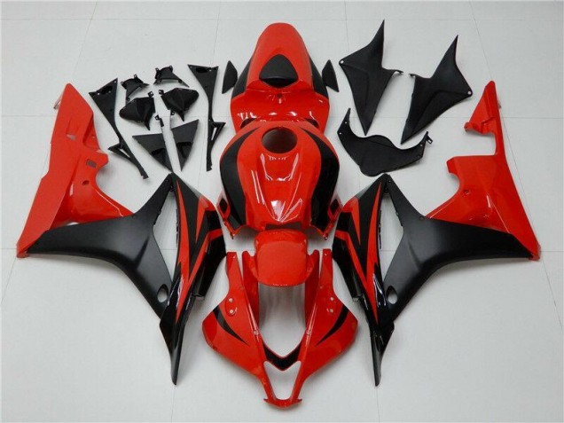 Nero Rosso ABS Plastica & Carenatura Honda CBR 600 RR 2007-2008 Nero Rosso ABS Plastica & Carenatura Honda CBR 600 RR 2007-2008