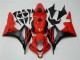 Nero Rosso ABS Plastica & Carenatura Honda CBR 600 RR 2007-2008 Nero Rosso ABS Plastica & Carenatura Honda CBR 600 RR 2007-2008