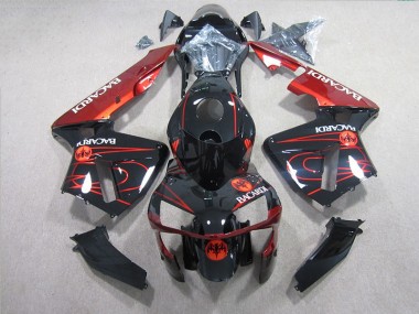 Nero Rosso BACARDI Carene Honda CBR 600 RR 2005-2006