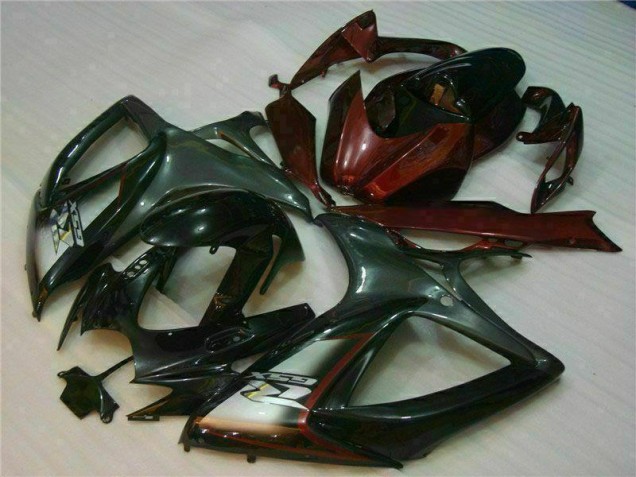 Nero Rosso Carena Suzuki GSXR 600 / 750 K6 2006-2007 Nero Rosso Carena Suzuki GSXR 600 / 750 K6 2006-2007