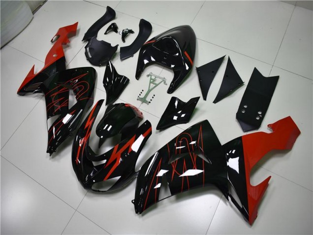 Nero Rosso Carene Kawasaki ZX10R 2006-2007 Nero Rosso Carene Kawasaki ZX10R 2006-2007