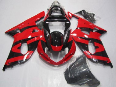 Nero Rosso Carene Suzuki GSXR 600 K1 K2 K3 2001-2003