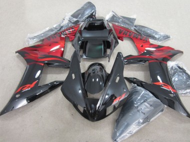 Nero Rosso Decal Carene Yamaha R1 2002-2003