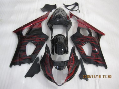 Nero Rosso Fiamma Carene Suzuki GSXR 1000 K3 2003-2004