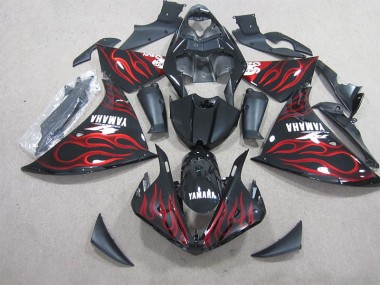 Nero Rosso Fiamma Carene Yamaha R1 2012-2014