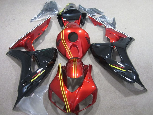 Nero Rosso Giallo Kit Carenatura Iniezione Honda CBR 1000 RR 2006-2007 Nero Rosso Giallo Kit Carenatura Iniezione Honda CBR 1000 RR 2006-2007