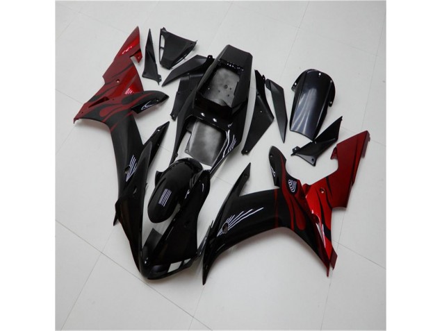 Nero Rosso Kit Completo Carenatura ABS Yamaha R1 2002-2003 Nero Rosso Kit Completo Carenatura ABS Yamaha R1 2002-2003