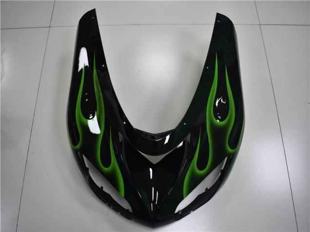 Nero Verde Fiamma Carene Kawasaki ZX10R 2006-2007 Nero Verde Fiamma Carene Kawasaki ZX10R 2006-2007