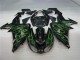 Nero Verde Fiamma Carene Kawasaki ZX10R 2006-2007 Nero Verde Fiamma Carene Kawasaki ZX10R 2006-2007