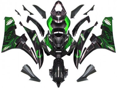 Nero Verde Fiamma Carene Yamaha R6 2006-2007