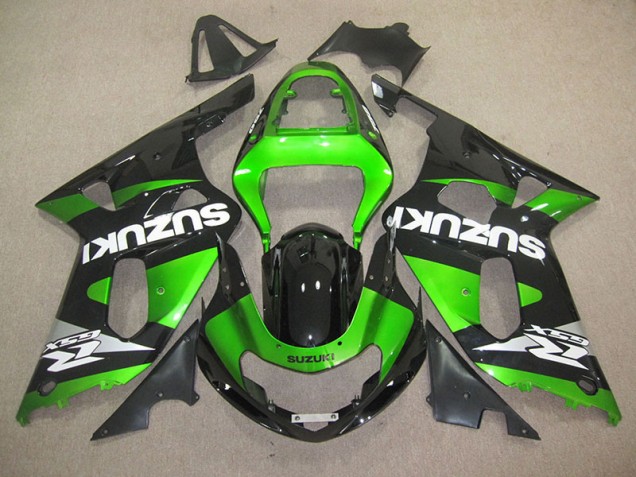 Nero Verde Kits Carenatura Iniezione Suzuki GSXR 600 K1 K2 K3 2001-2003 Nero Verde Kits Carenatura Iniezione Suzuki GSXR 600 K1 K2 K3 2001-2003