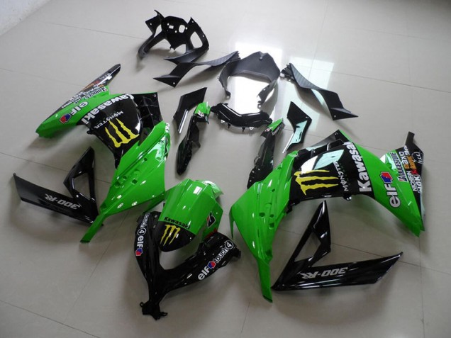 Nero Verde Monster Carene Kawasaki ZX 300R 2013-2016